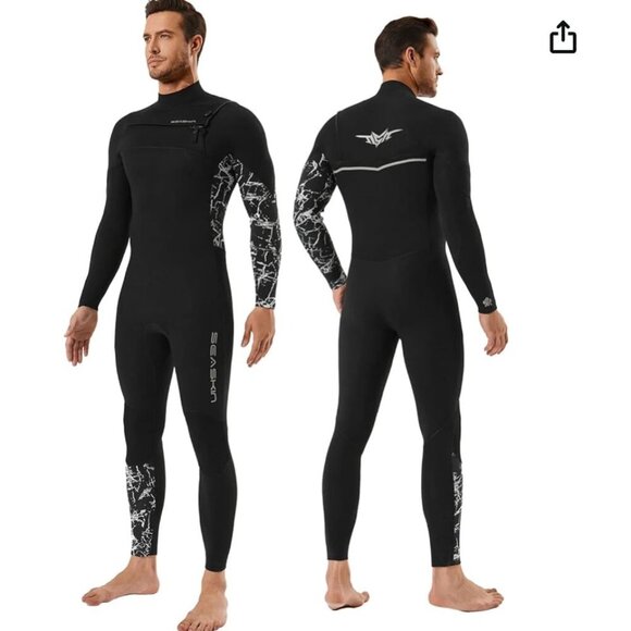 Seaskin Men’s Full Wetsuit - Picture 1 of 11